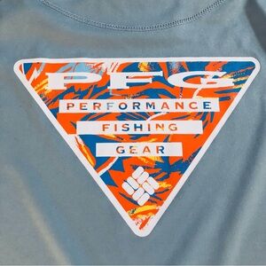 Columbia Women’s Long Sleeve PFG Shirt - Blue and Orange XL Coastal Fishing